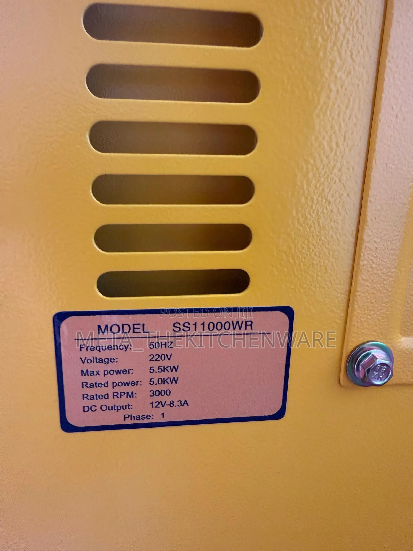 Japan Power Diesel Generator With Remote 5.5kv Ss11000wr