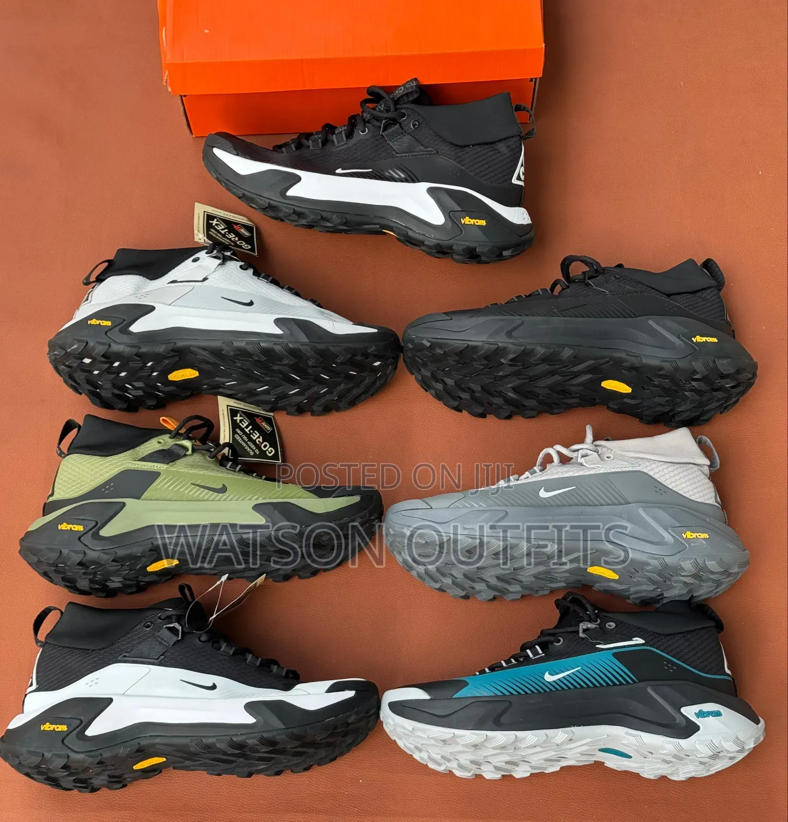 Goretex Vibrant Men's Leather Shoes Materials Class A