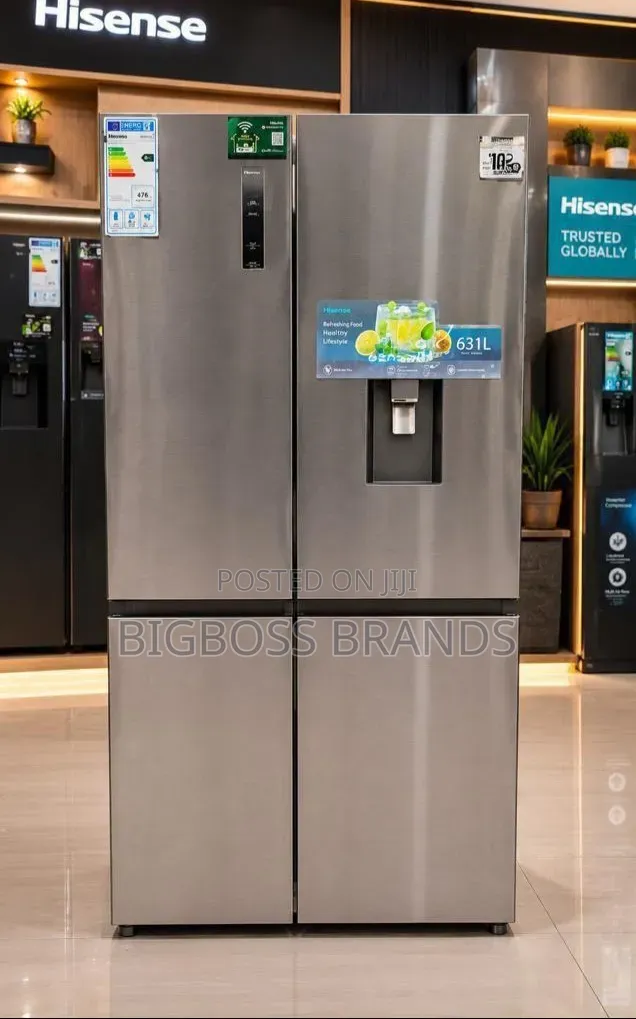 Hisense Fridge Side by Side [ Model H800sb-Wd] 631 Liters