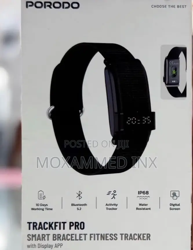 Porodo Trackfit Pro Smart Bracelet Fitness Tracker