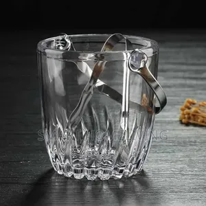 Glass Ice Bucket Set