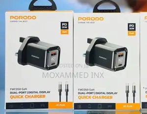 Porodo Fwc058 35w Dual-Port Gan Quick Charger