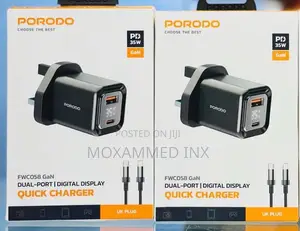 Porodo Fwc058 35w Dual-Port Gan Quick Charger