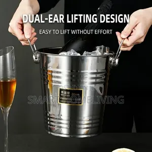 Polished Stainless Steel Ice Bucket 5l