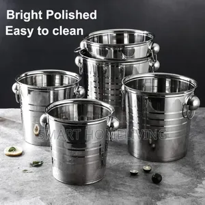 Polished Stainless Steel Ice Bucket 5l