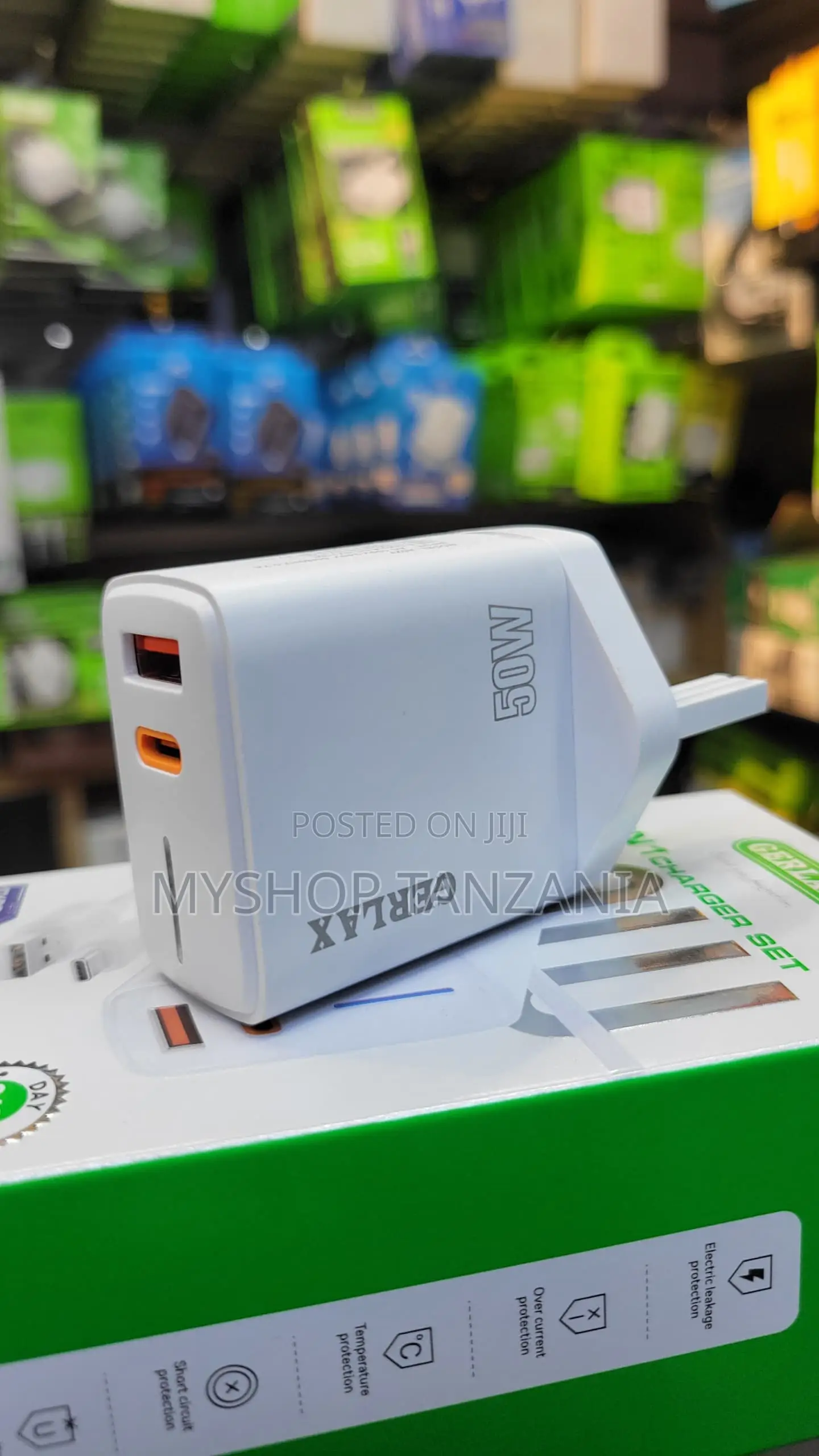 Gerlax Original Adapter 50w (Inaandika Mda Wa Kujaza Faster Charge)