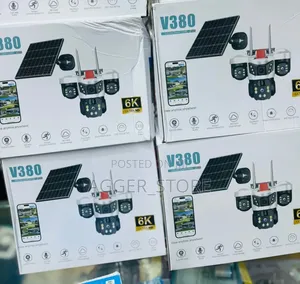 V380 Branded Solar-Powered Surveillance Cameras With Quality