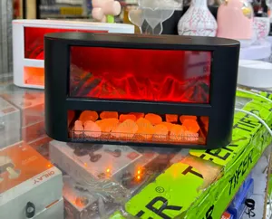 Fireplace-Style Ultrasonic Air Humidifier and Essential Oil Diffuser