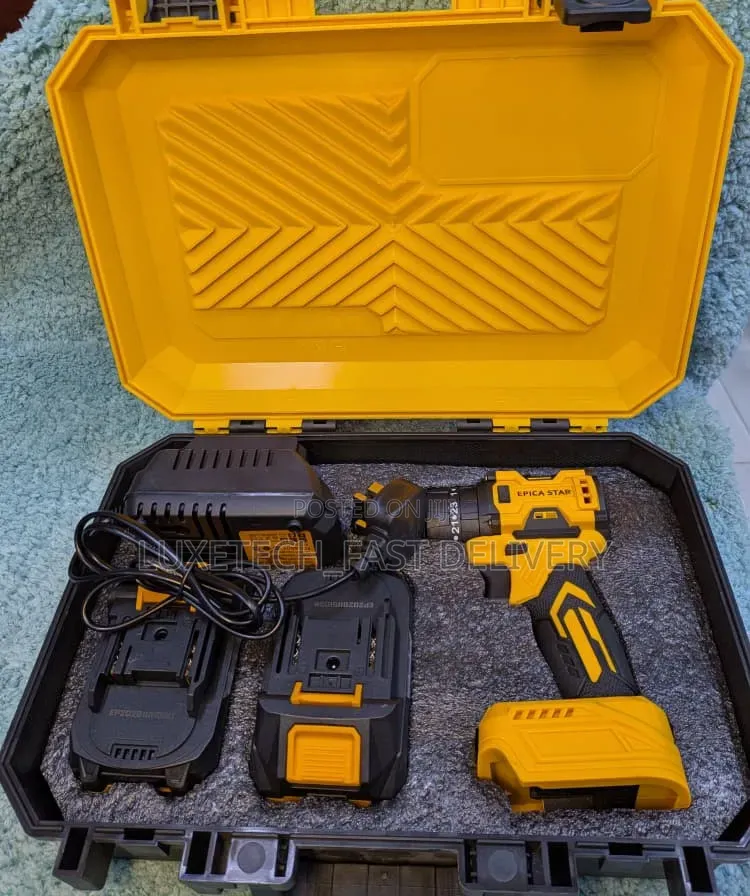 Epica Star 25v Cordless Drill Machine With 2 Batteries