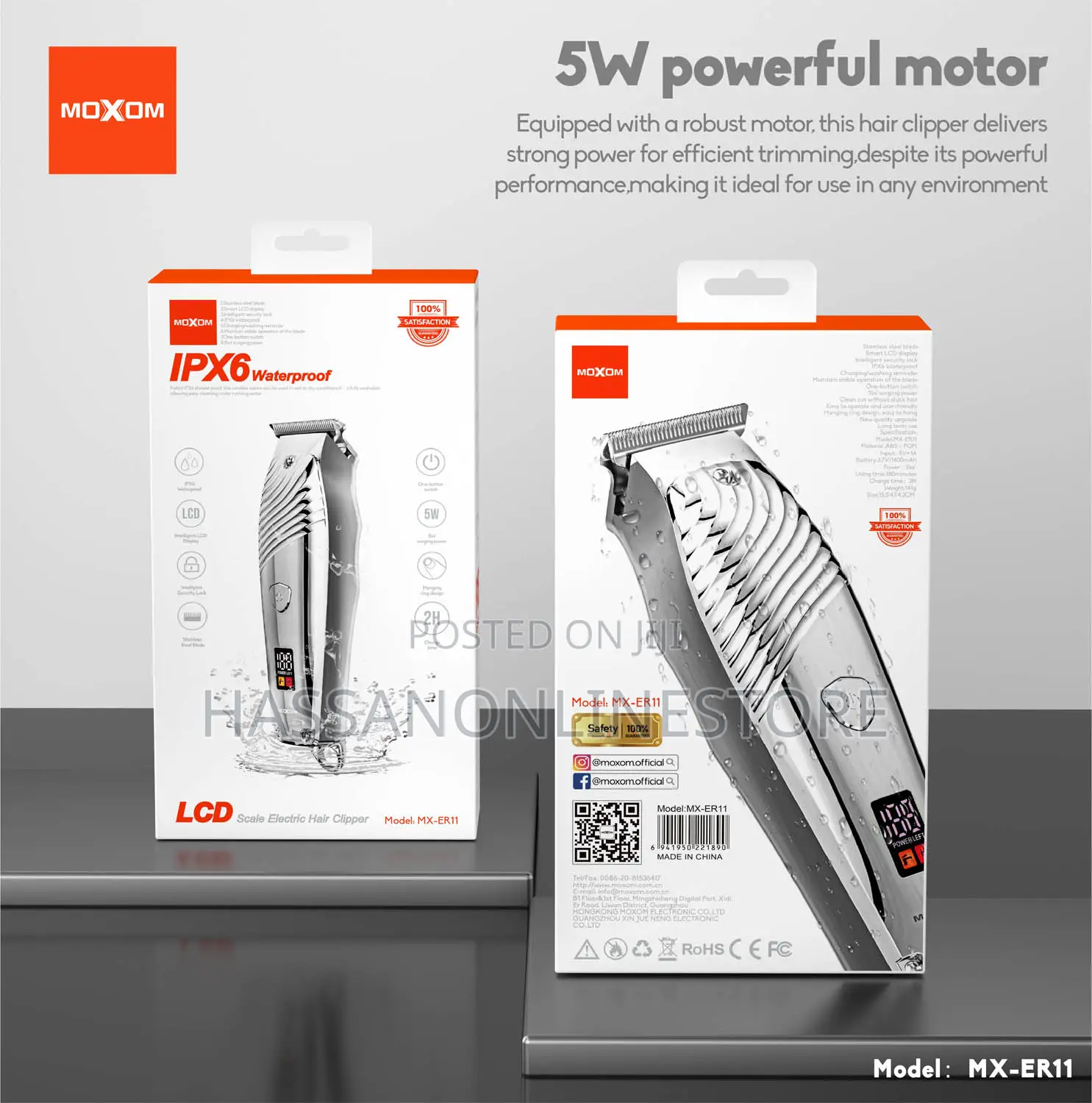 Moxom Mx-Er11 Multifunction Professional Hair Clipper and Trimmer