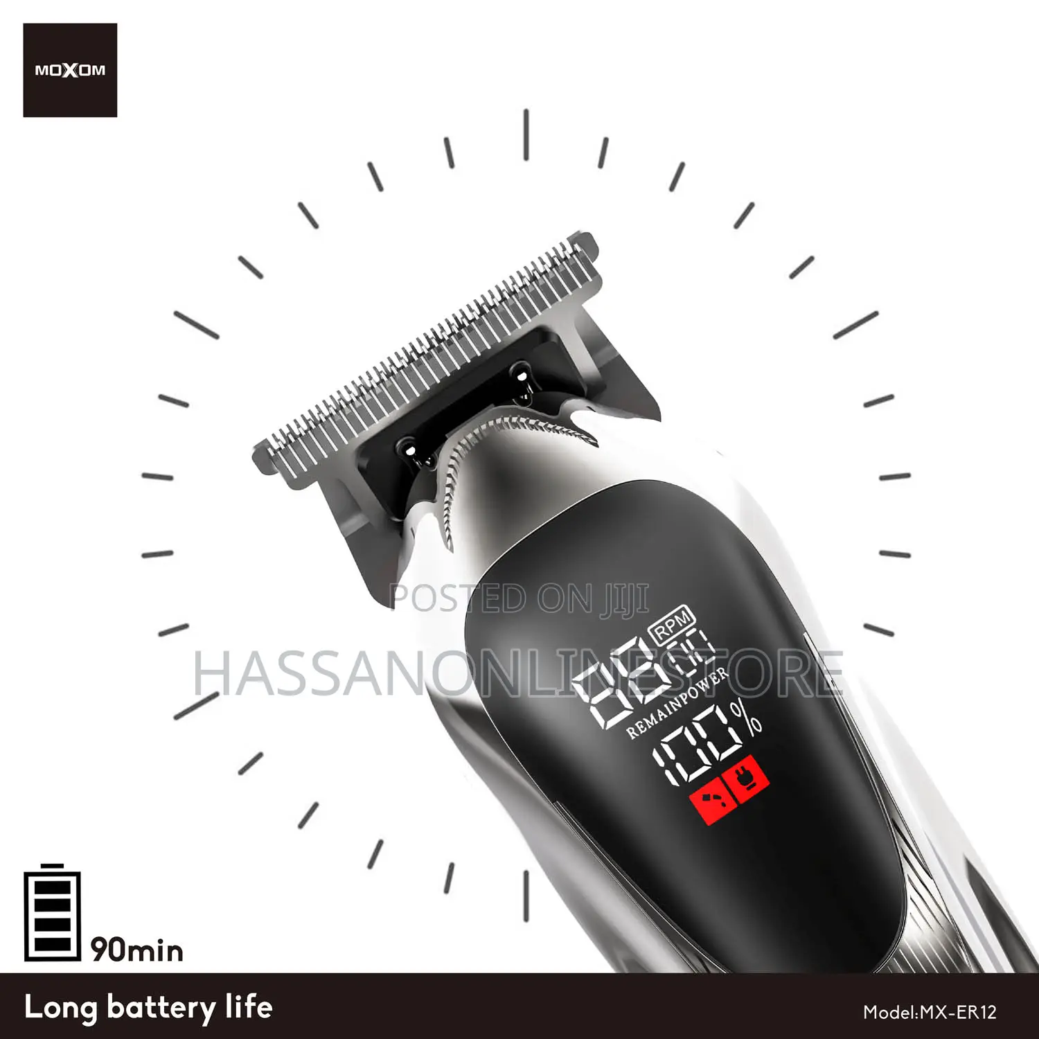 Moxom Mx-Er12 Metal-Bodied Electric Trimmer