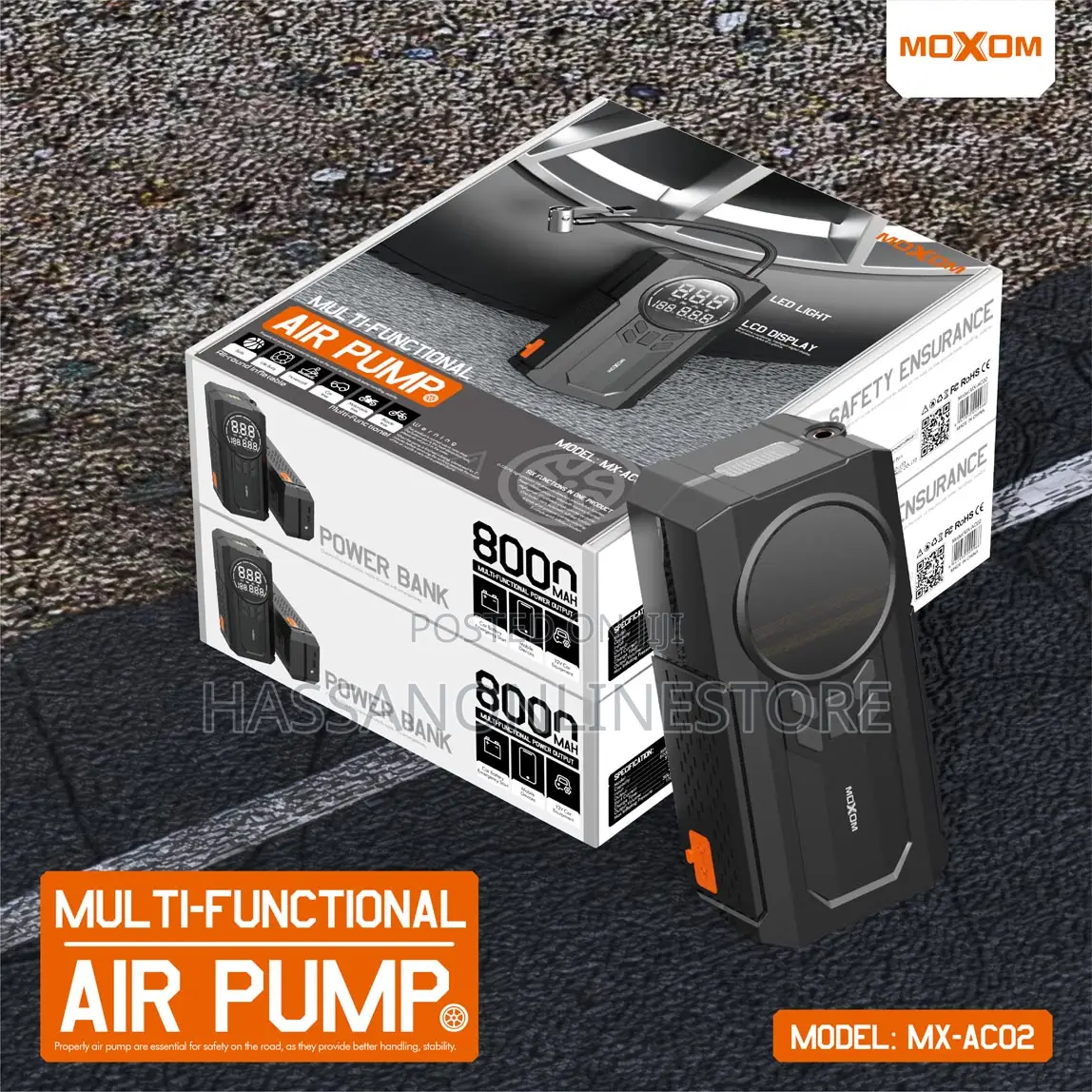 Moxom Mx-Ac02 Air Compressor, Car Jump Starter,