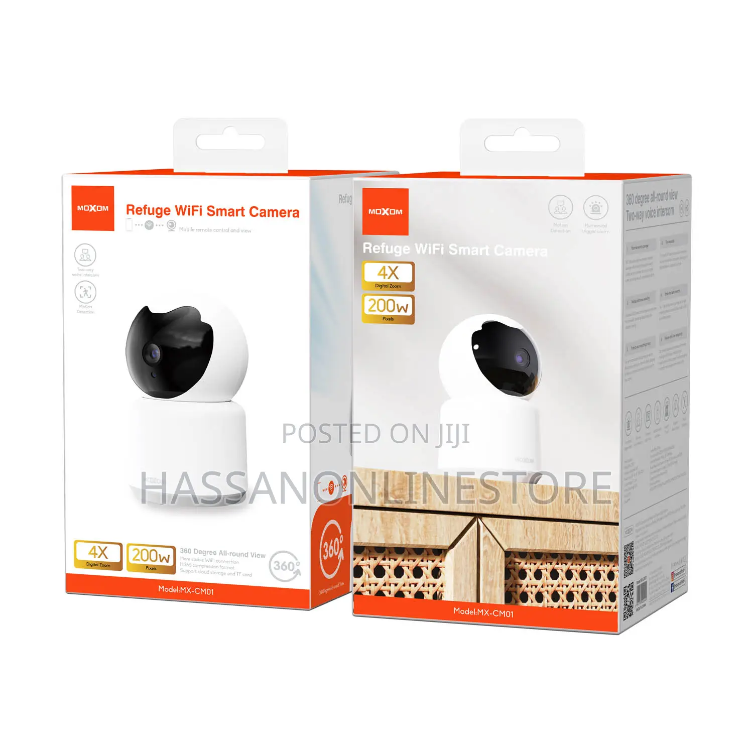 Moxom Mx-Cm01 360-Degree Wireless Smart Home Security Camera