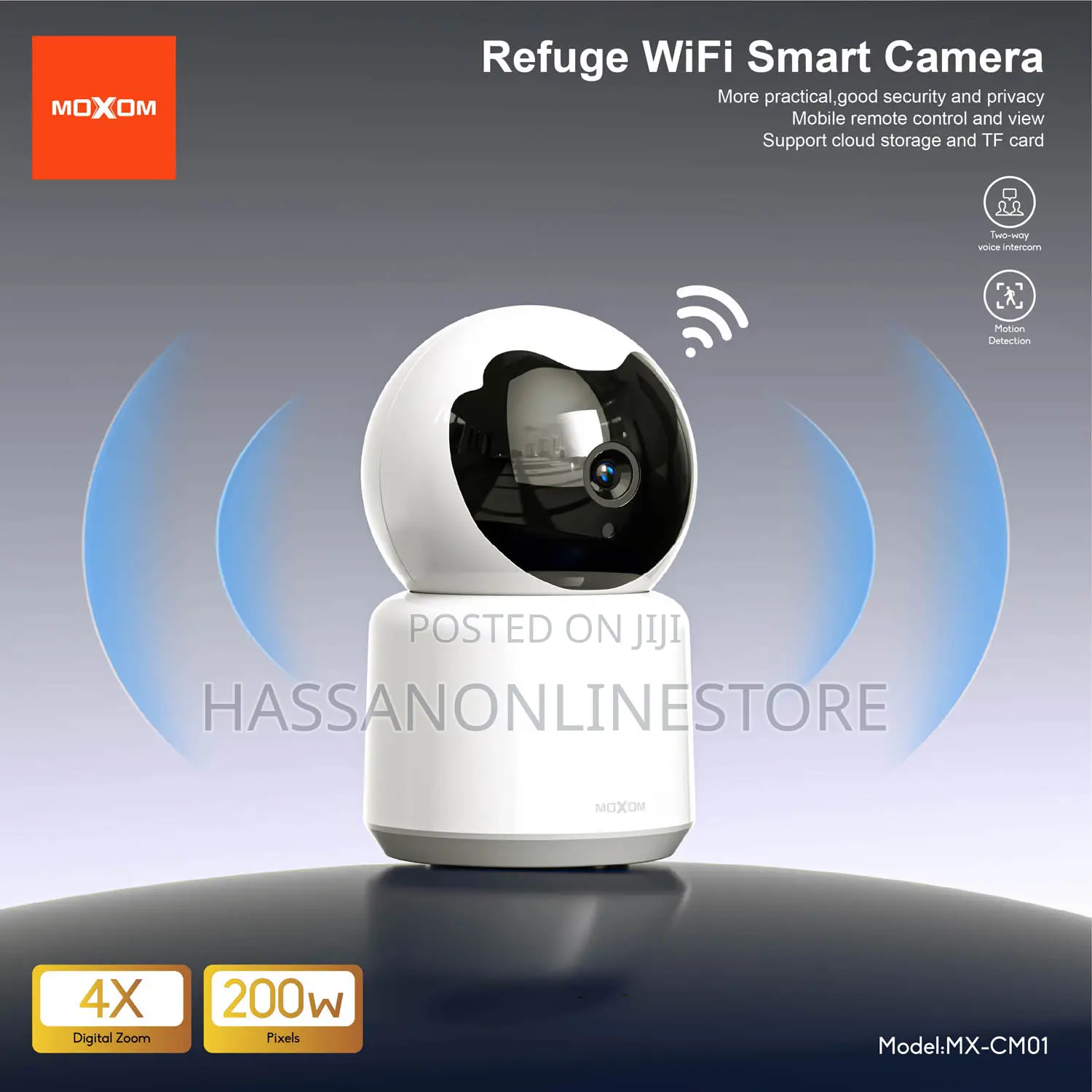 Moxom Mx-Cm01 360-Degree Wireless Smart Home Security Camera
