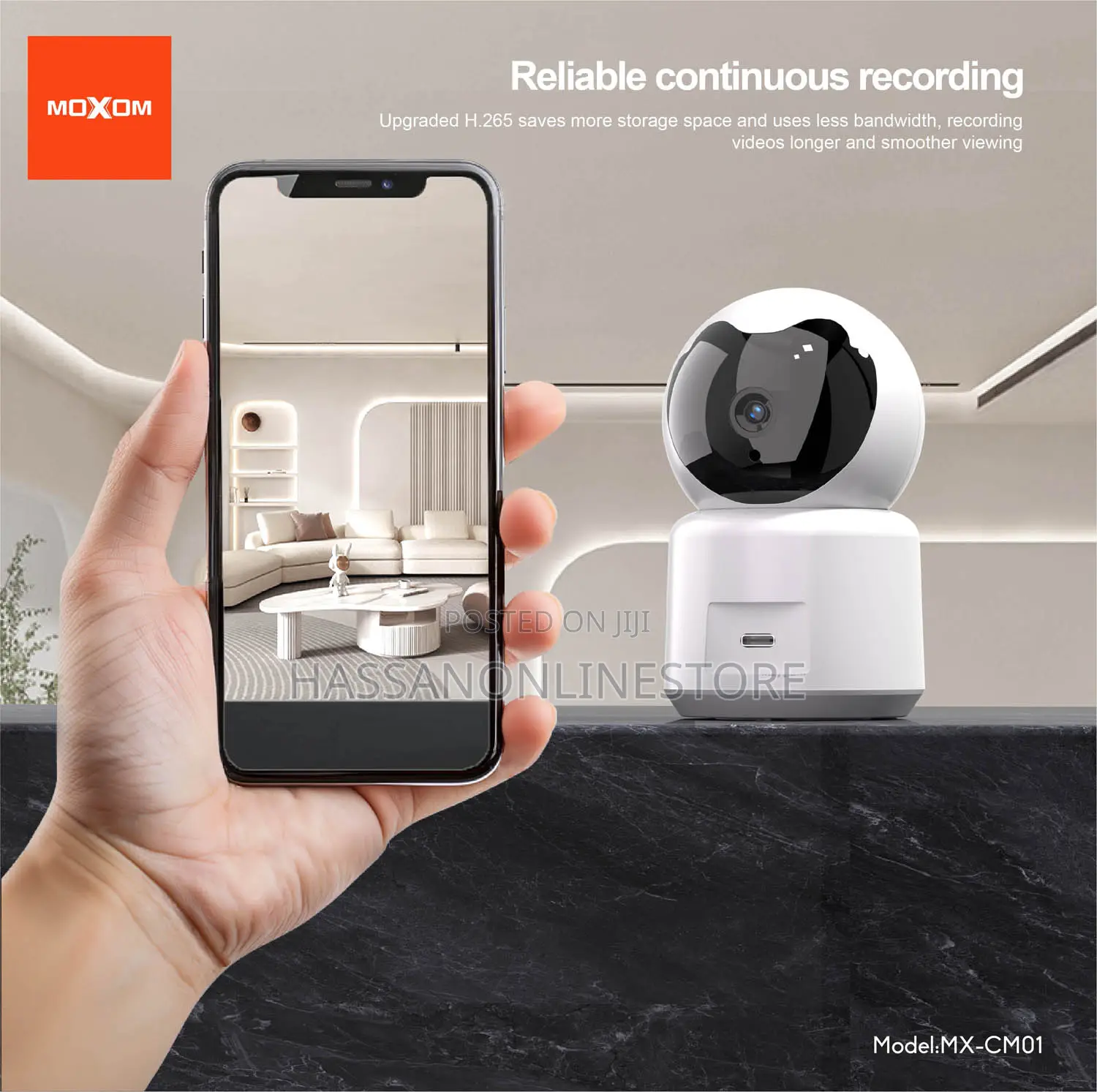 Moxom Mx-Cm01 360-Degree Wireless Smart Home Security Camera