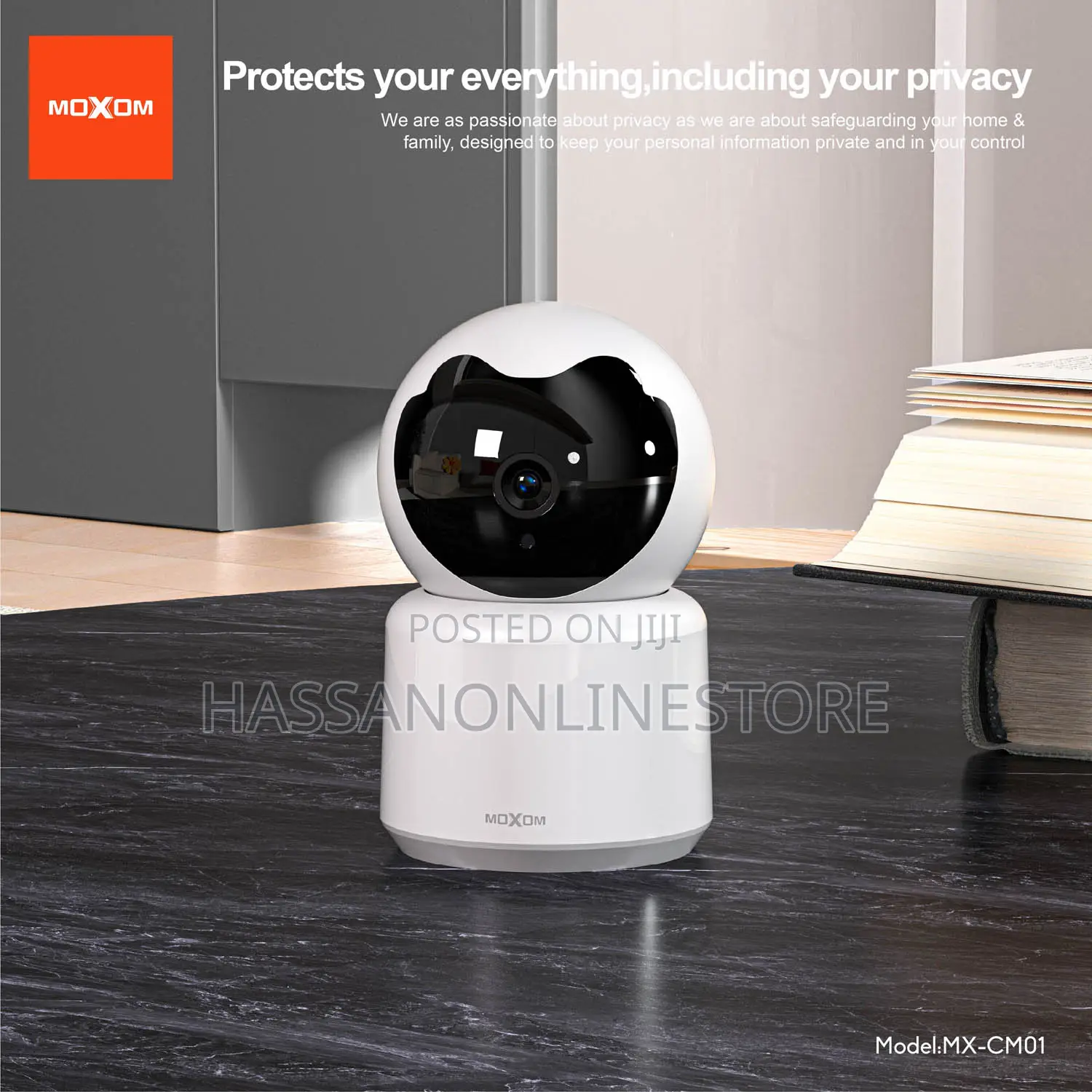 Moxom Mx-Cm01 360-Degree Wireless Smart Home Security Camera