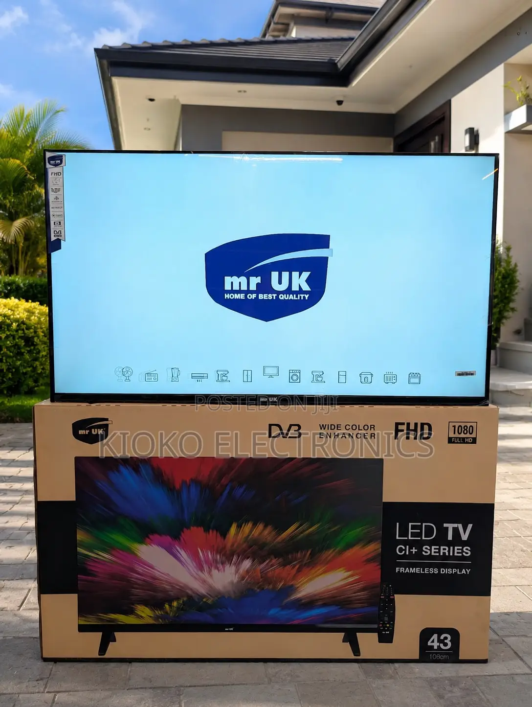 Mr Uk 43” Framless Led Tv