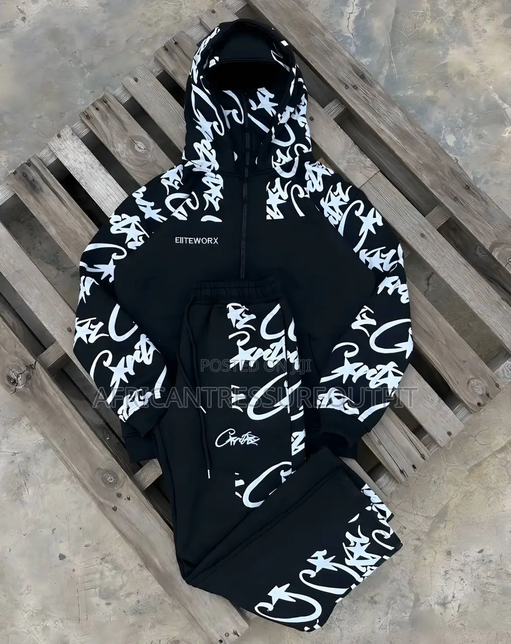 Corteiz Elitework Shell Jacket and Joggers Pants Set Available