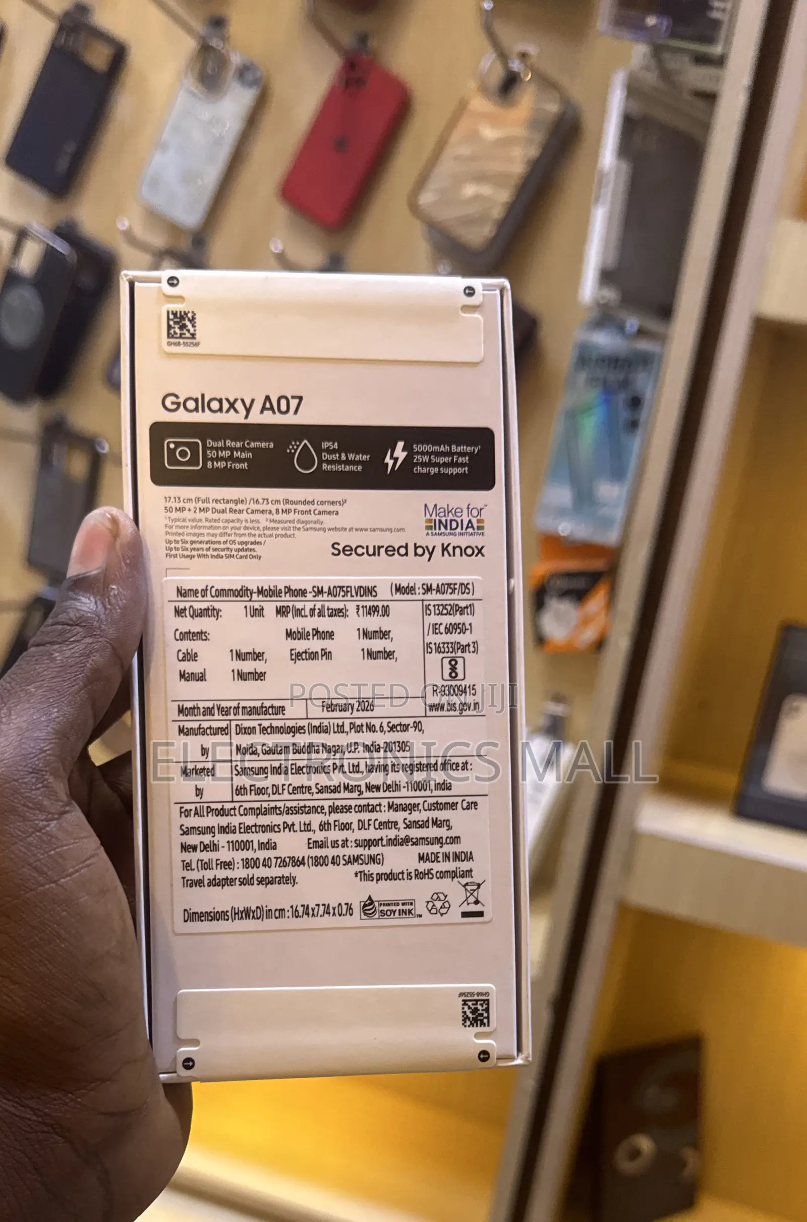 New Samsung Galaxy A07 128 GB Black