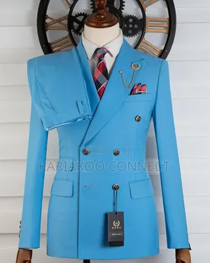 Right Blue, Double Breasted Format Suit