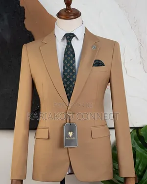 Camel Brown Premium Men's Classic Suit