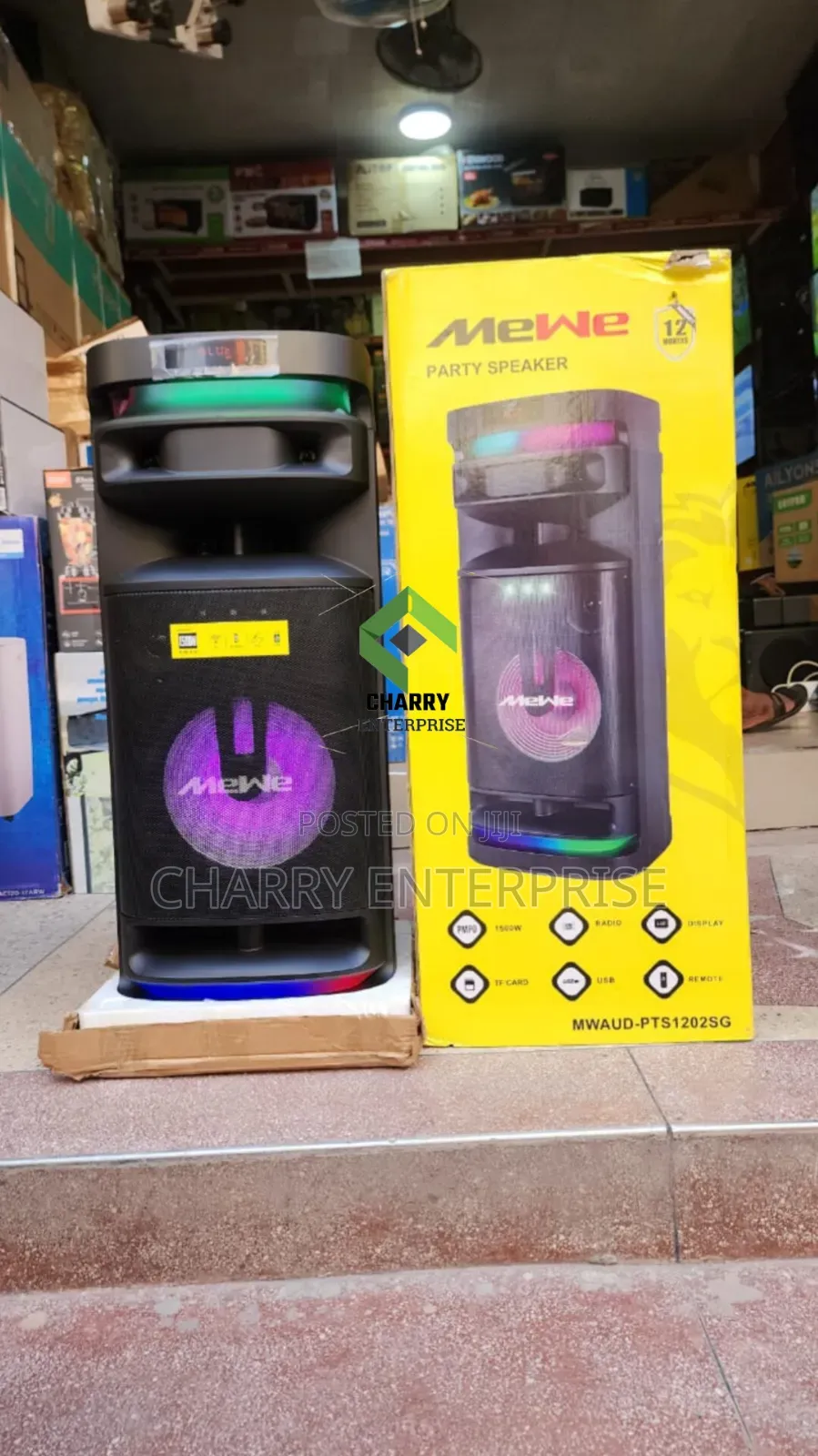 Mewe Portable Party Speaker Rechargeable With Mic Outdoor Biashara Etc