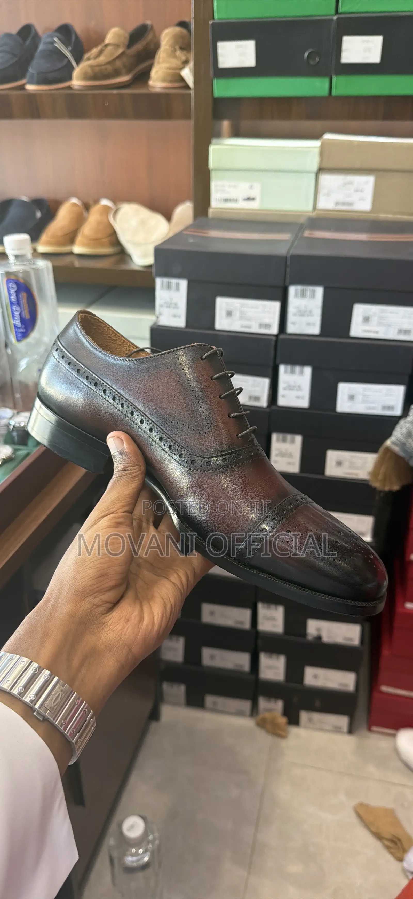 Brown Half Brogue Oxford Shoe