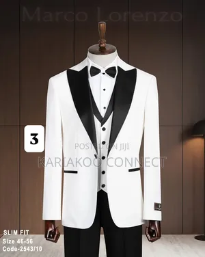 White Sophisticated Men's Suits