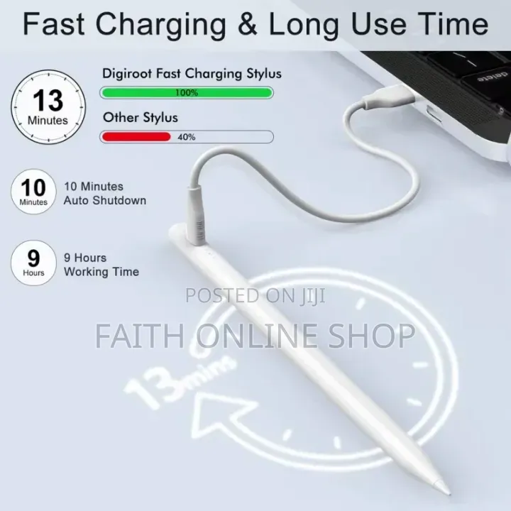 Universal Rechargeable Active Stylus Pen For Tablets Smartphones