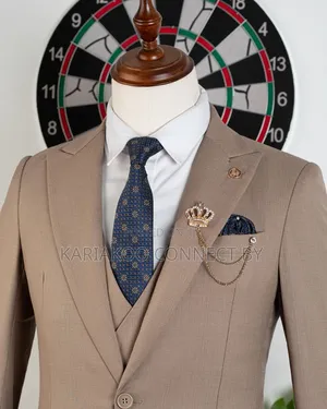 Premium Beige Royal 3-Piece Suit