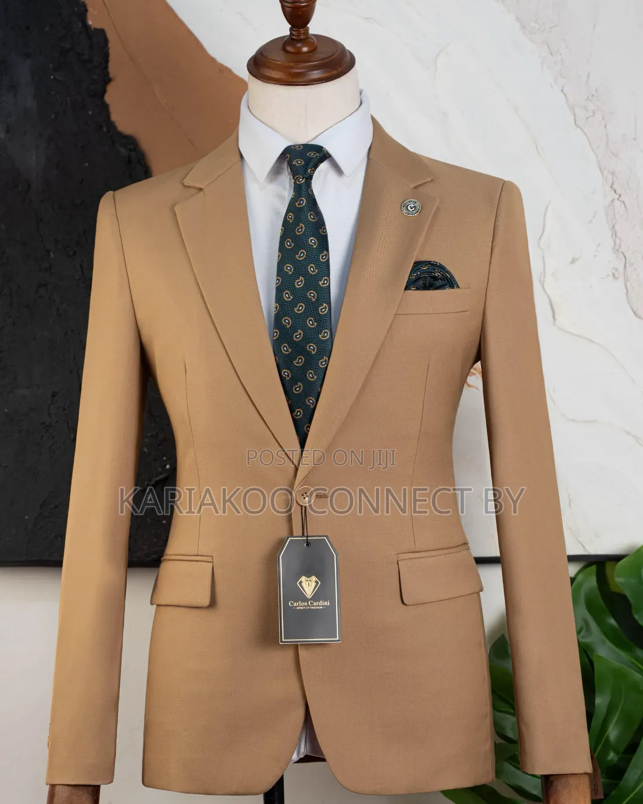 Premium Camel Brown Executive Suit