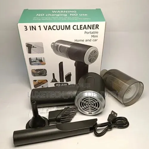 3-in-1 Portable Mini Vacuum Cleaner for Both Home and Car Use