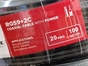 Scolink Rg59+2c Coaxial Cable 100m 20awg — Kwa Cctv | Tz