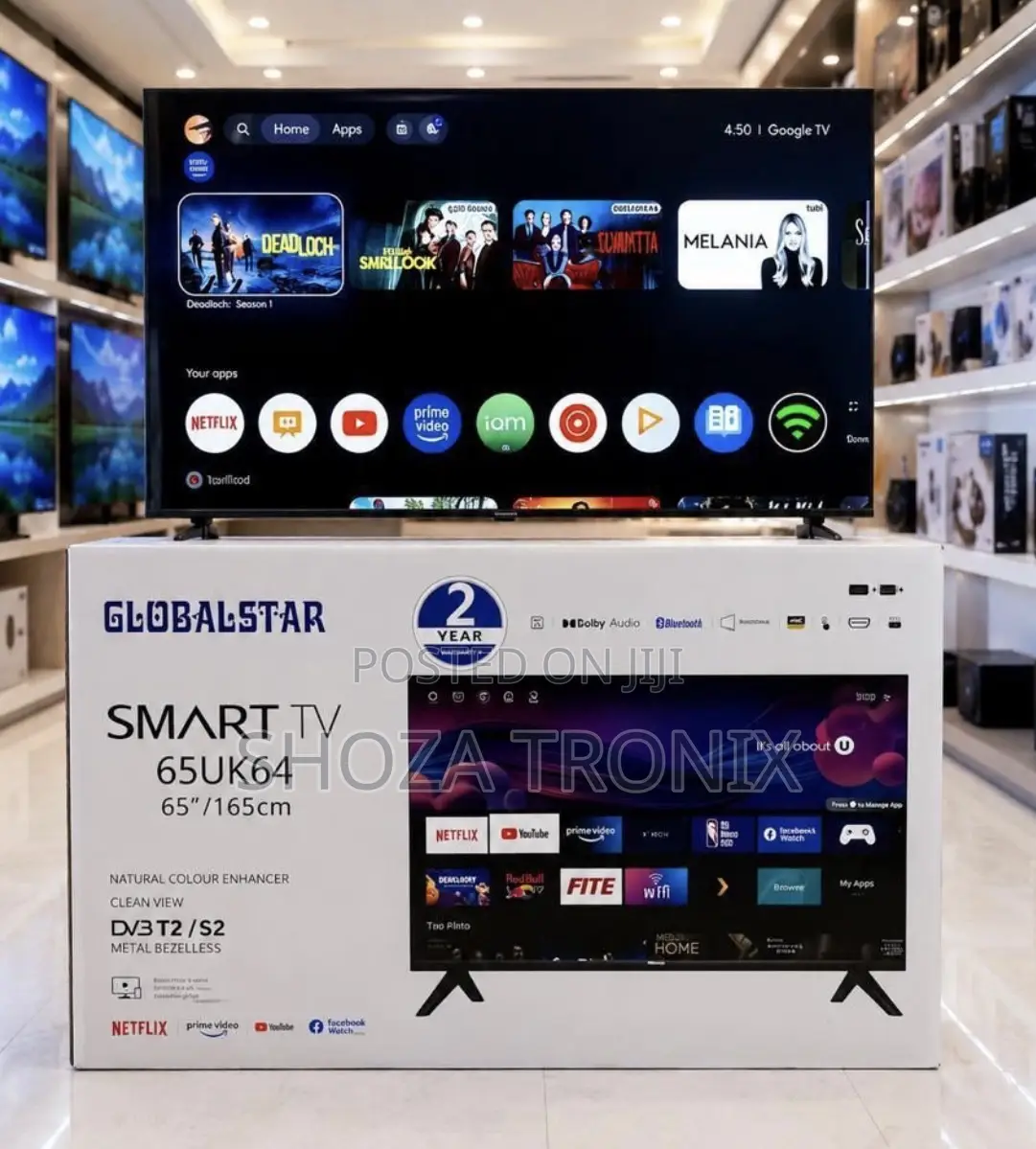 *Globalstar* *Smart 65" Tv Uhd * *Ci Interface T2/S2