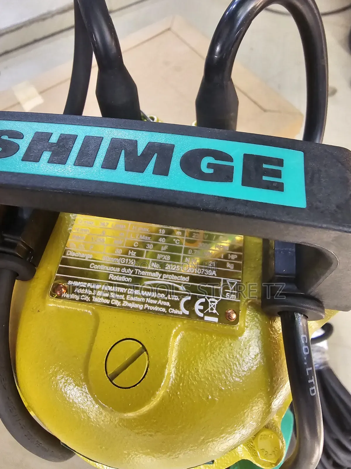 Shimge Sewage Pump 1.0hp