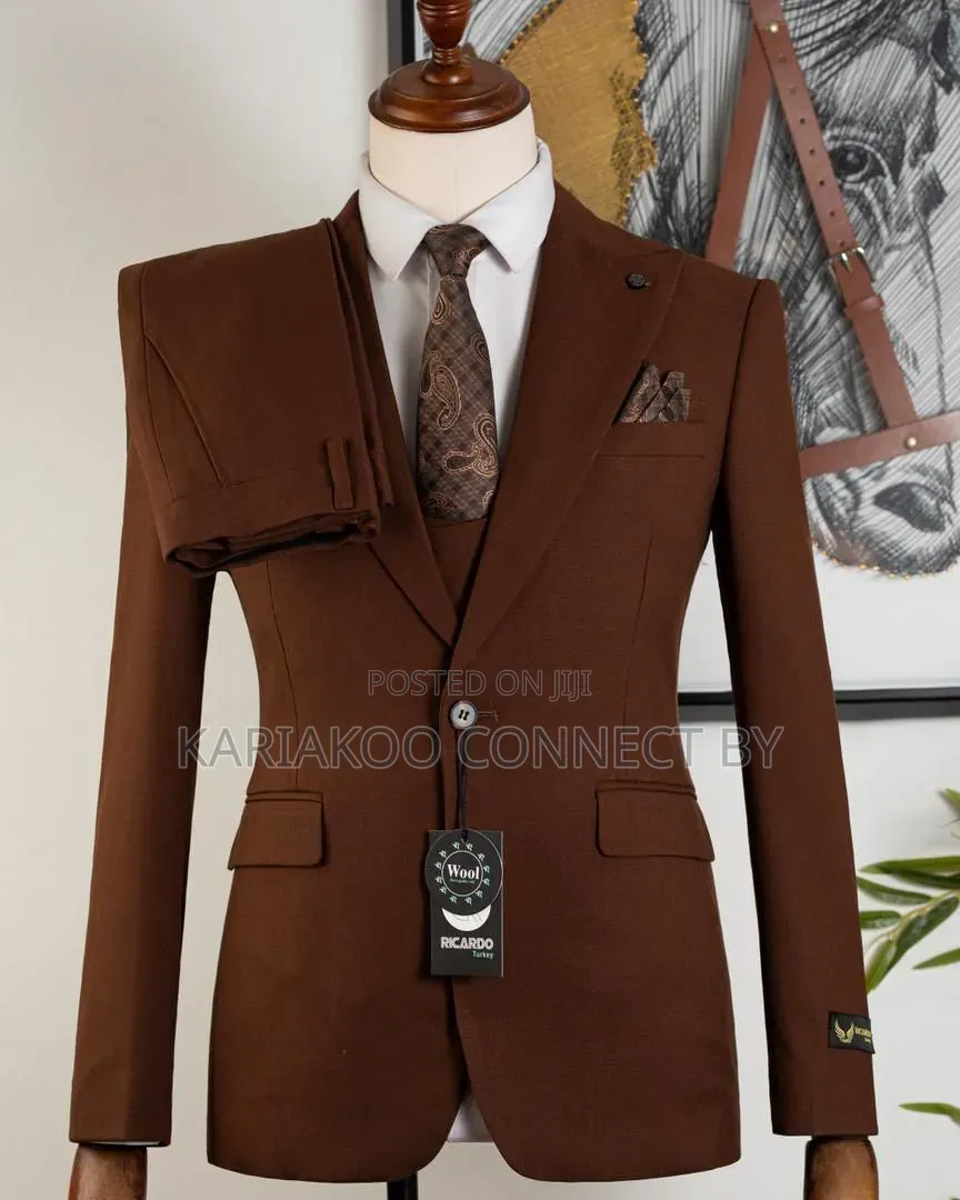 The Chocolate Executive 3-Piece Suit