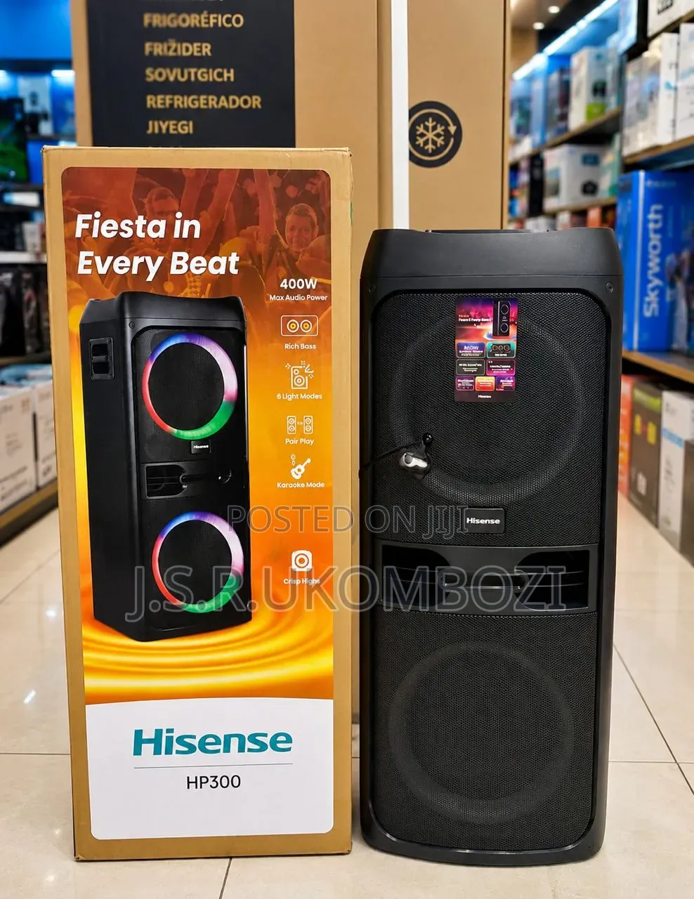 Hisense 400w Party Speaker | Hp300
400 Watts