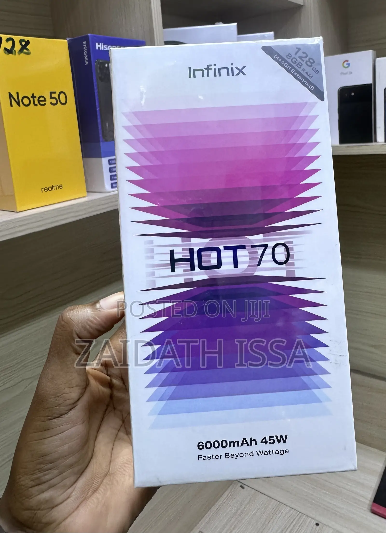 New Infinix Hot 70 128 GB Black