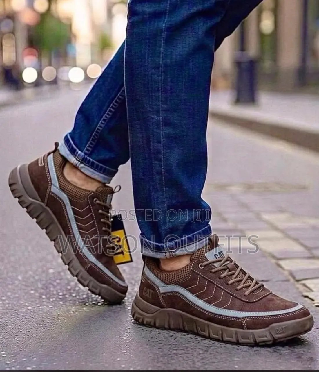 Materials Brand New Caterpillar Men's Casual Shoes Smartly Leathered