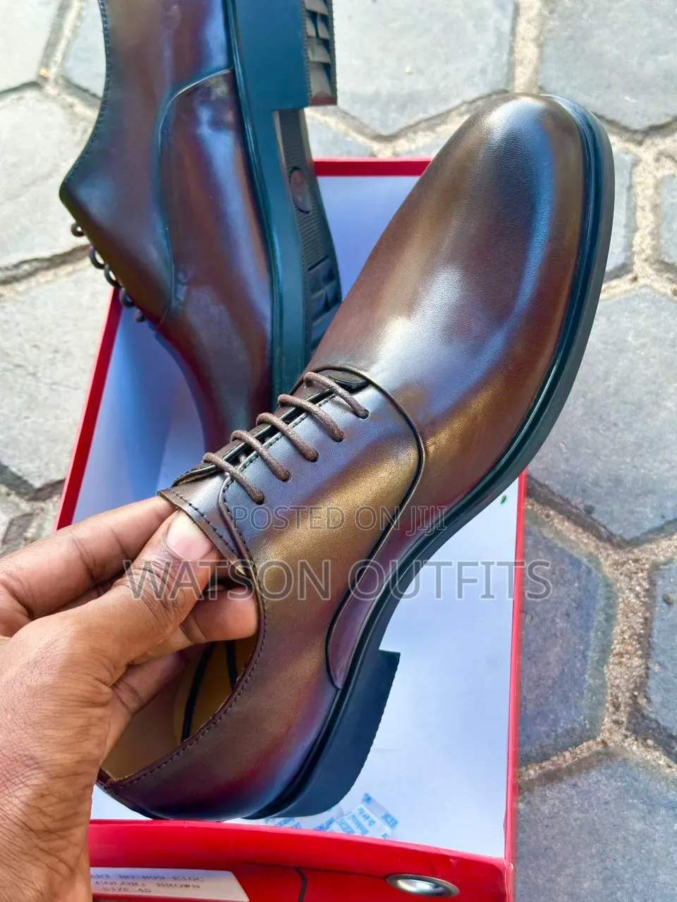 Men's Leather Shoes 2 Colours Materials Very Classical