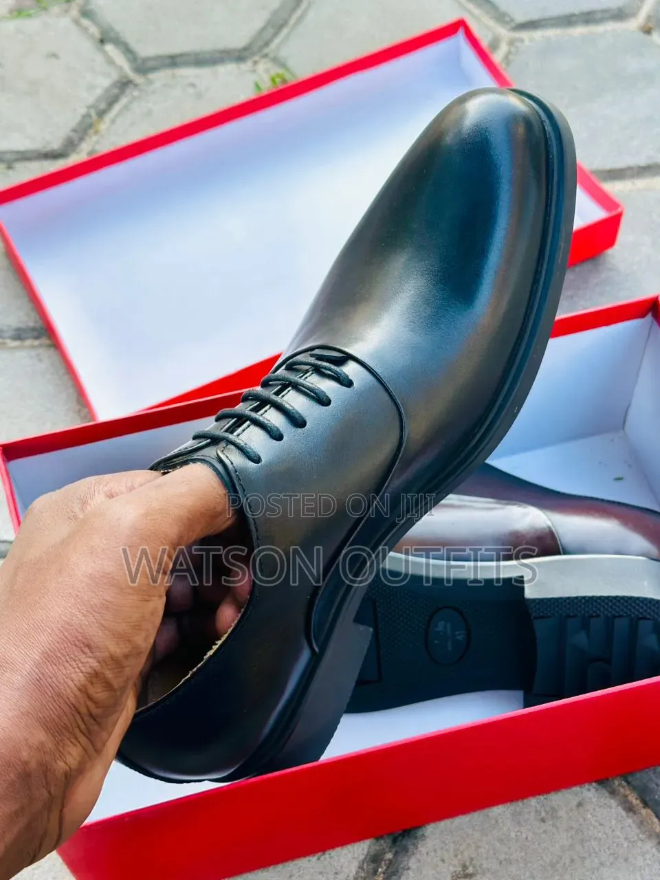 Men's Leather Shoes 2 Colours Materials Very Classical