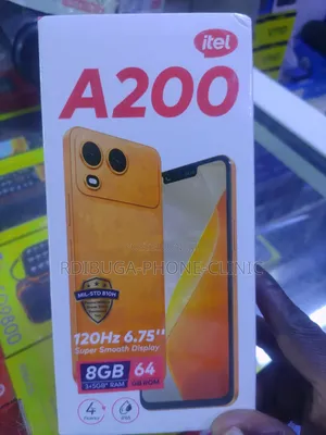 New Itel A200+ 64 GB Black