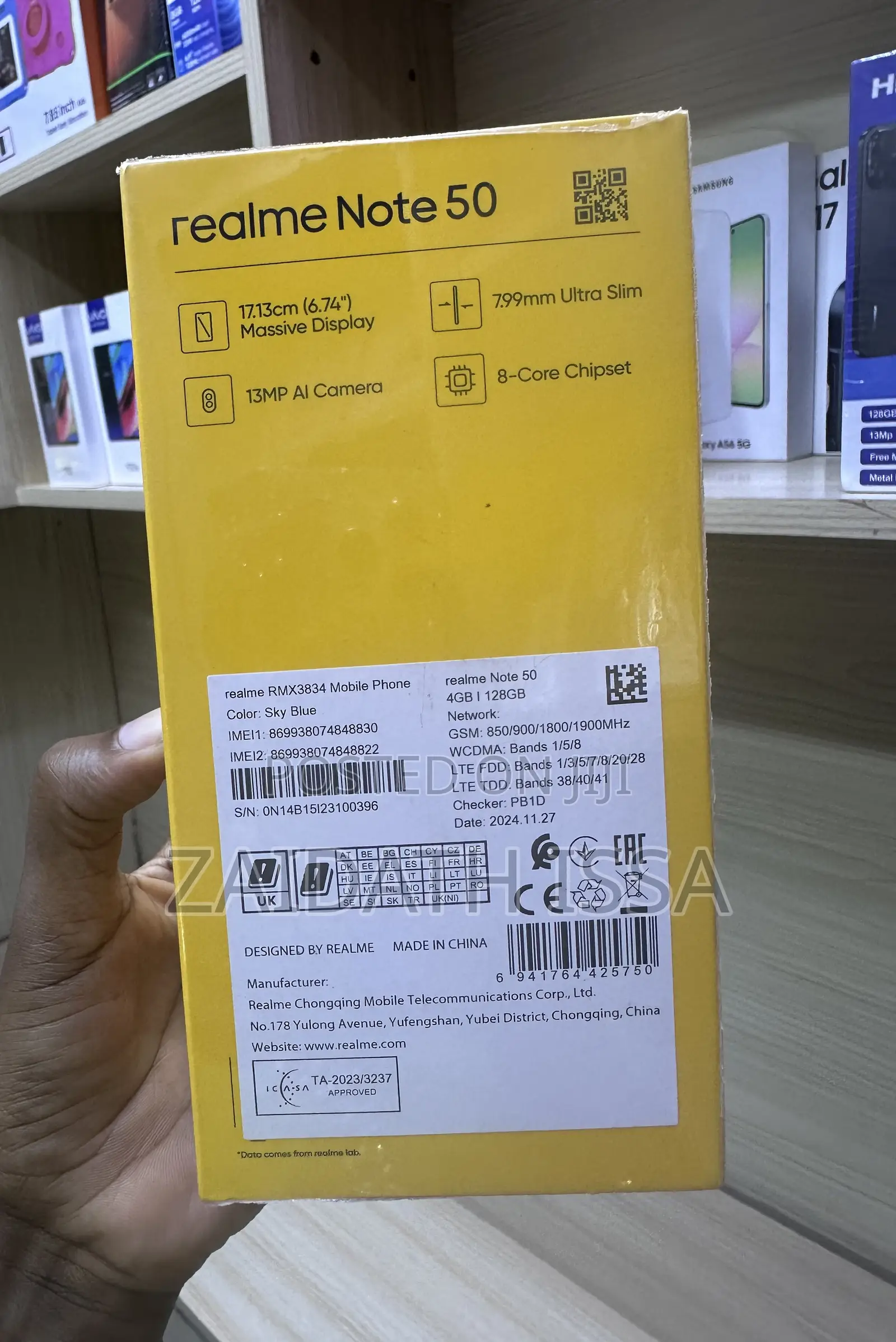 New Realme Note 50 128 GB Blue
