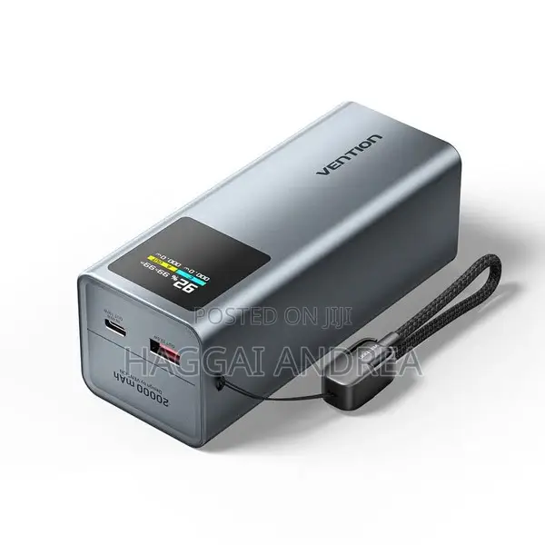 Vention 20000mah Phone Laptop Power Bank 100w-Grey