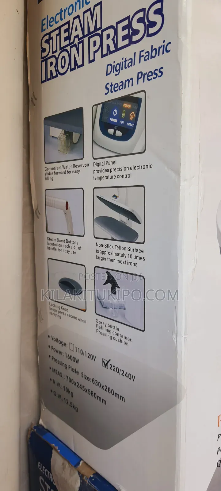Electronic Steam Iron Press