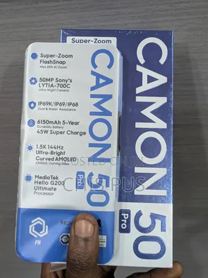New Tecno Camon 50 Pro 256 GB White
