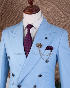  Men's Suit Blue Six  