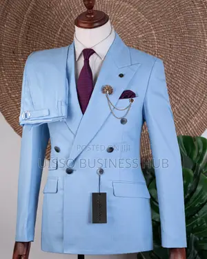  Men's Suit Blue Six  