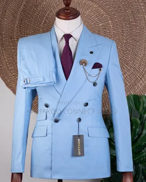  Men's Suit Blue Six  