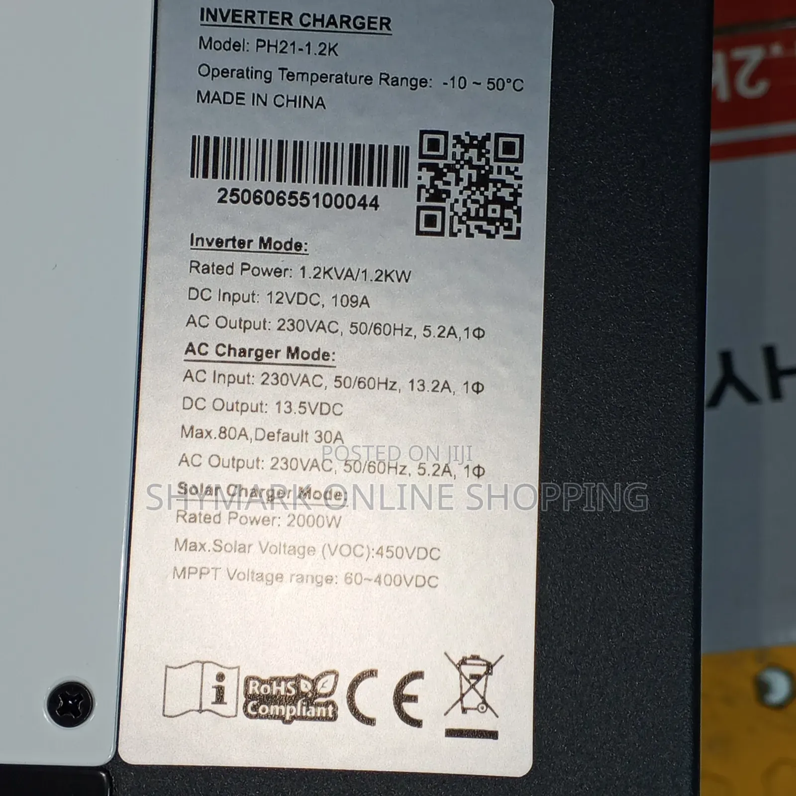 Ske Hybrid Inverter 1.2kva (Ph21-1.)